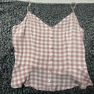 New without tags. Sophie Rue checked cropped blouse
